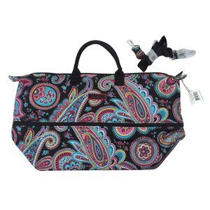 Vera Bradley Lighten Up Large Expandable Travel Bag in Parisian Paisley - New